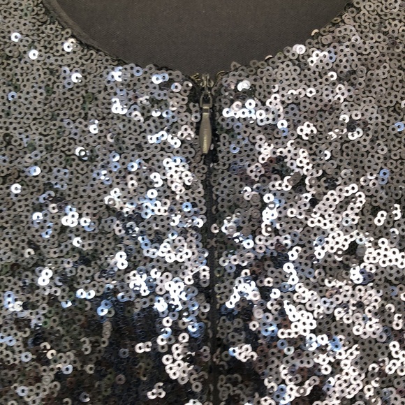 Delightful ways Navy Blue Sequin Dress - Picture 3 of 6